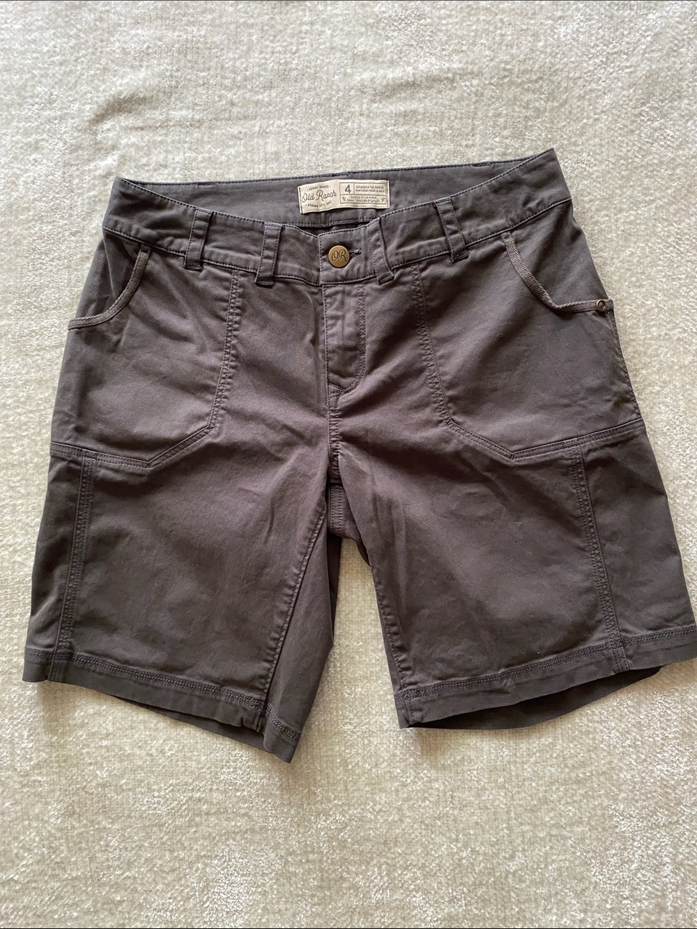 Old Ranch Green Cotton Shorts Size 4